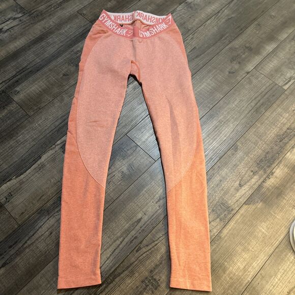 Gymshark Flex  Peach Workout Gym Leggings Women’s Small - Picture 2 of 6